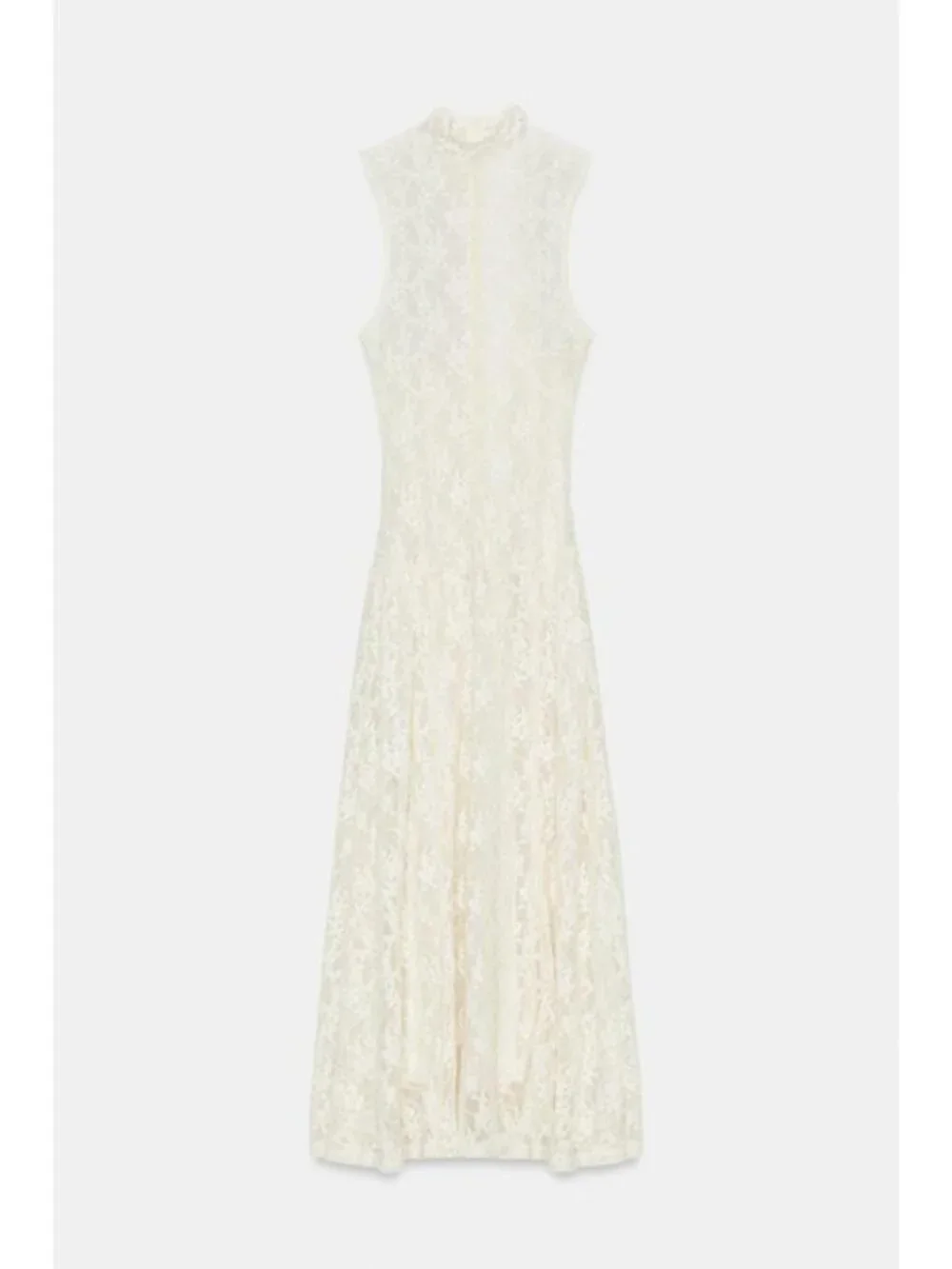 ZARA LONG LACE DRESS - Picture 5 of 7